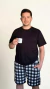 Pijama curto masculino - MATCH PERFEITO - Para ele - comprar online