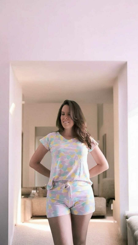 Pijama básico curto - COLORE DI GIORNO - comprar online