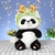 Peluche Panda Disfrazada Dragon - 35cm