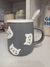 Taza ceramica gato relieve + tapa + cucharita - tienda online