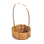 Cesta de bambu 15cm + Celofane + Laço - Armazém Central BH