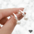 Aros Plata de Perlas Colgantes