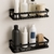 Set x 2 Estantes de aluminio negro - comprar online