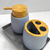 Set de Baño Tolhuin Gris y símil Madera - tienda online