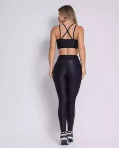 Conjunto Calça Legging Essence Compressão Preto + Top Lari - loja online