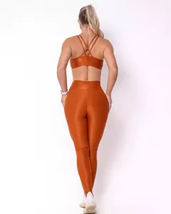 Conjunto Calça Legging Básica Compressão Ferrugo + Top Lu - loja online