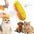 Peine Gatos Perros Vapor Cepillo Autolimpiante Saca Pelos Color Amarillo - tienda online