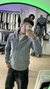 Campera “Basica Frizada” Gris Oscura