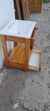 Imagen de Vanitory 60x46x80 C/cajon + Bacha Madera Pino, Color Cedro