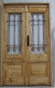 Puerta Estilo Antigua Nórdica 140x205 3/4 Vidrio Con Reja - comprar online