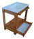 Vanitory 80x46x80 C/cajón + Bacha Madera Pino Color Cedro - comprar online