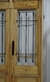 Puerta Estilo Antigua Nórdica 120x205m 3/4 Vidrio Con Reja - Prado Aberturas