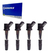 4 Bobinas Jac J5 1.5 2010 2016 J2, J3 1.4/1.5 - comprar online