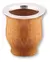 Mate Camionero Algarrobo Boca Ancha Virola De Acero Inox