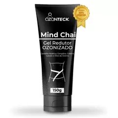Gel redutor ozonizado Mind Chai da OzonTeck em embalagem preta de 150g