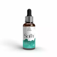 Frasco de 20ml de Óleo de Girassol Natural Ozonizado Sofh com conta-gotas.