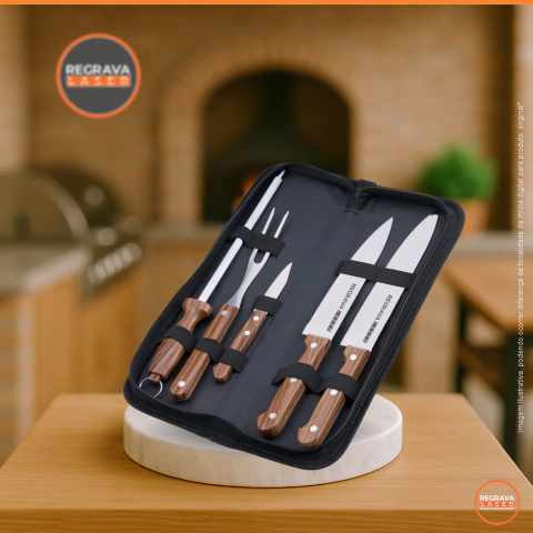 Kit Churrasco 5 Peças Estojo - comprar online