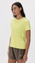 Camiseta Esportiva Feminina Texturizada Secagem Rápida - Verde