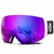 Gafas de esquí magnéticas profesionales, hombre, mujer, lentes de doble capa antiniebla U400, máscara de esquí grande gafas de snowboard para hombres y mujeres. - comprar en línea