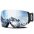 Gafas de esquí magnéticas profesionales, hombre, mujer, lentes de doble capa antiniebla U400, máscara de esquí grande gafas de snowboard para hombres y mujeres.