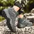 Nuevas botas de cuero de alta calidad para hombre, zapatillas de deporte para pesca y caza, botas de combate para el desierto para hombre, zapatos de senderismo al aire libre, botines para el trabajo seguro.