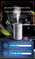 Humidificador de aire de 280ML, gran volumen de niebla, luz de ambiente colorida. - tienda en línea