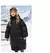 Parka de invierno para niños, chaqueta larga de algodón para adolescentes y niñas, abrigo negro y rojo, traje para la nieve, parka con capucha.