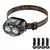 Potente linterna frontal LED IPX4, linterna frontal de emergencia impermeable, linterna frontal LED XPE de 250LM, 500mAh para pesca al aire libre, Camping y senderismo.