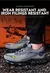 Nuevos zapatos de seguridad con botón giratorio para hombre, zapatos de trabajo antiimpacto y antiperforación, calzado deportivo de moda para hombre y seguridad profesional. en internet