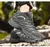 Imagen de Nuevas botas de cuero de alta calidad para hombre, zapatillas de deporte para pesca y caza, botas de combate para el desierto para hombre, zapatos de senderismo al aire libre, botines para el trabajo seguro.