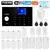Sistema de alarma inalámbrico WIFI GSM, sistema de alarma de seguridad antirrobo para el hogar, Control por aplicación Tuya, sirena, Detector de movimiento, Sensor de humo PIR.