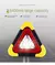 Imagen de Luz de advertencia Solar Triangular de emergencia 2 en 1, luces de trabajo LED.