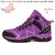 Zapatilla mujer cuero, botines al aire libre, zapatos de senderismo Trekking. - CORDILLERA online store