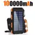 Banco de energía Solar de 200000mAh, cargador portátil de gran capacidad.