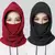 Chapéu térmico de lã com capuz para inverno, à prova de vento, quente para clima frio, esqui, esporte, aquecedor de pescoço para homens e mulheres. na internet