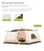 Imagen de Tienda de campaña doble a prueba de lluvia para exteriores, equipo de camping nocturno para 4-10 personas, dos habitaciones y una sala, refugio de acampar.
