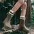 Botas de lluvia para mujer, calcetín medio alto, forrado de llana, cálido, versátil, impermeable, zapatos para exteriores para la lluvia.