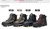 Imagen de Zapatos de senderismo de cuero, botas de trekking para hombre, botas de caza impermeables de montaña, zapatillas de deporte para hombre, botines tácticos de combate en el desierto.