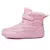 Botas para la nieve, para el frío, invierno, con punta ancha para niños y niñas, zapatos forrados de piel imermeables con aislamiento, zapatillas de deporte para exteriores para clima frío. en internet