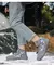 Botas de nieve y lluvia para niños y niñas, zapatillas con punta ancha y aislamiento de invierno, zapatos forrados de piel impermeables para niños y niñas, zapatillas de deporte para exteriores para clima frío. en internet