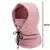 Chapéu térmico de lã com capuz para inverno, à prova de vento, quente para clima frio, esqui, esporte, aquecedor de pescoço para homens e mulheres. - loja online
