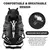 Mochila impermeable de 90L para hombre y mujer, bolsa de gran capacidad para senderismo. - tienda en línea
