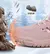 Imagen de Botas de nieve y lluvia para niños y niñas, zapatillas con punta ancha y aislamiento de invierno, zapatos forrados de piel impermeables para niños y niñas, zapatillas de deporte para exteriores para clima frío.