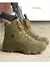 Botas de combate para el desierto para hombre, zapatos de senderismo de cuero para actividades al aire libre, botas para trabajo de caza, botines. en internet