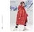 Imagen de Parka de invierno para niños, chaqueta larga de algodón para adolescentes y niñas, abrigo negro y rojo, traje para la nieve, parka con capucha.