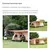Tienda de campaña doble a prueba de lluvia para exteriores, equipo de camping nocturno para 4-10 personas, dos habitaciones y una sala, refugio de acampar.