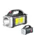Linterna LED recargable Solar de alta potencia, luz portátil multifuncional con luz lateral, linterna impermeable para acampar y pescar.