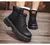 Botas altas de cuero para hombre y mujer, zapatos de alta calidad, zapatillas de deporte para exteriores, botines antideslizantes con cordones. en internet