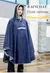 Imagen de Capa impermeable, chubasquero para niños estilo capa, mochilas escolares, versión coreana avanzada, poncho impermeable para niños.