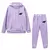 Imagen de Sudaderas con capucha y pantalones de alta calidad para mujer, traje deportivo informal diario para correr, traje para el aire libre.